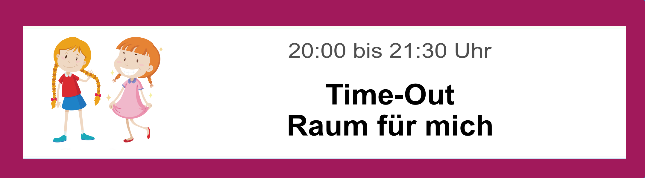 Familientreff Kunkelhaus Überlingen, Angebot Time-Out - Raum für mich